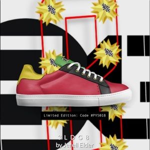 Custom made “Eldergang” sneakers by Rellgramz